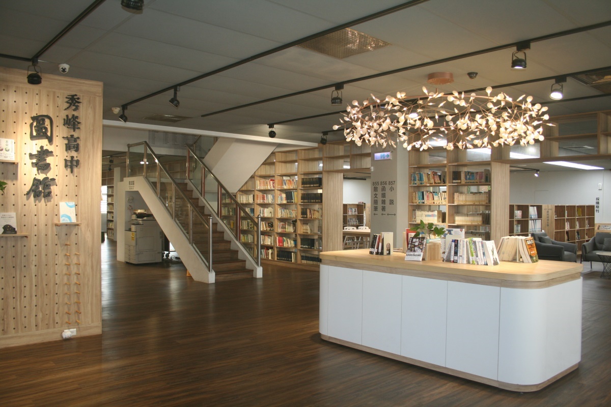 3.圖書館富有藝術美感的設計，可以享受書香文藝世界